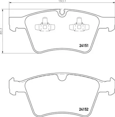 İthal 2882 Arka Balata Navara 06- 4x2-4x4 D40/X-T-Rail 03-07/Patfinder 06- 
