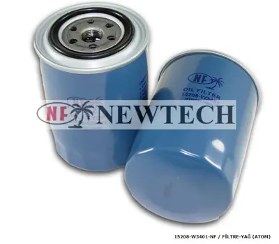 NEWTECH J15208-W3401-NF Yag Filtresi Ranger 96-06 2.5ti/B2500 99-06/D21-Sd25-Td25-Td27/D22 97-02/Terrano 87-05/Hiace-Hilux 
