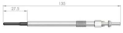 ET1BERU 135008 Kizdirma Bujisi S40 Ii 2,4-S60-S80 Ii D4-2,4 D-D5-S90 Ii  2,0 D3-2,0 D4-2,0 D5 7v 