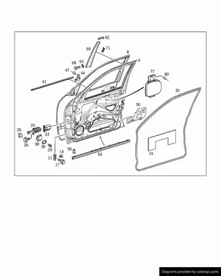 MERCEDES A210720150528 Kapı Komple 210 Ön Sol 99 -> A210720150528