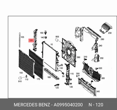 MERCEDES A0995040200 Tasiyici Sasi A0995040200