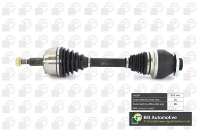 ASPART 1DSH1377 Aks Mili Komple Vw T5 2.5 Tdi 04> Sol Otomatik 7H0407271FX