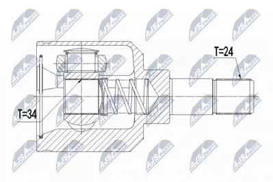 FORMPART 13398050/S Aks Kafası On, Dıs - Sol Sağ C Elysee 1.6 Hdı 11 - 12=> 9671573180 G7C001PC 9677476680 9677477080 18161740 CI3338 BSG70350017 21380055S PE3354 1608419780