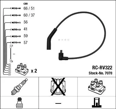 MGA 35245 Bujı Kablosu : Range Rover P38 00 - 03 Land Rover Bıscovery Bosch Motor NGC103810 DRL842 DKB266 409675080 NGC103800 GHT1842 NGC103760 RVS35 XC984 LS313