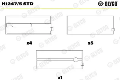 SAHIN AN5314STD Ana Yatak Std  Mıtsubıshı   Canter 511-711  4m40  AN5314STD AN5314STD