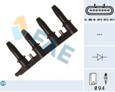 SWAPP 10131 Ateşleme Bobini Astra J 16 T A16let 09>16 Insıgnıa 16 A16let B16ler B16les 08> Corsa E 16ı 16v Turbo B16ler B16les 14> 55561655 1208086 96476983 GN1023412B1 886024024 IC07123 BAE680CS BBA143N 48406 12498