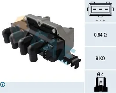 SWAPP 10156 Ateşleme Bobini Marea 185 1.6ı 16v 96>07 - Brava 182 1.6 16v 95>02 - Bravo 1.6 16v 95>04 - Palıo 1.6 245134 3SKV004 40100029 46446039 46472440 464724400 46480361 46480631 49472440 500309816