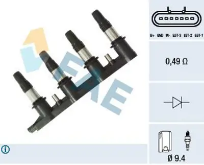 SWAPP 10165 Ateşleme Bobini Astra J 16ı A16xer - B16xer 09>16 Mokka 16 A16xer - B16xer 12> Trax 16 Lde 12>14 1208098 55584404 8530520 880376A 6148850023 359000610750 5DA358000241 ZSE198 80626 40940809