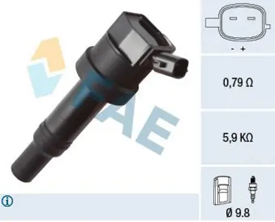 SWAPP 10169 Ateşleme Bobini Hyundaı I10 1.0 D-Cvvt G3la 13> - Kıa Pıcanto 1.1 G3la 11> 134081 2730104000 2730104100 CL903 YR500B