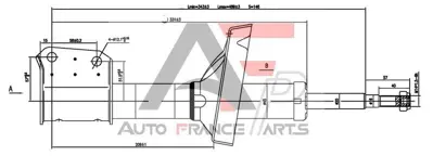 TECHNOSHOCK 46F012N On Amortısor Renault Clıo Iı 98>05 Clıo Symbol I 00>09 1.2 - 1.4 - 1.5 Dcı - 1.6 8200737475