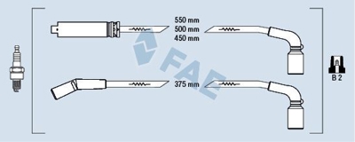 WORG DW-N102 Buji Kablosu Daewoo Kalos 1.4 02> DW-N102