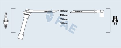 WORG HO-503 Buji Kablosu Cıvıc 1.4 1.5 1.6 16v 95>01 HO-503