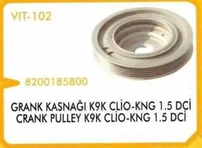 İthal 102 Devirdaim Cıft Kasnak Slx Uno Palıo Tempra 71737979 46437912 71716893 7750698