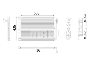 BEHR MAHLE AC 937 000S Klima Radyatoru 306d1 M62 B44 Range Rover 3 Vogue L322 02>15 AUA5182D 8012011 22002N JRW000020 KTT110587 CF20174 QCN564 261121 M7020430 AUA5182