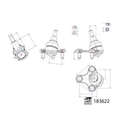 Febi Bilstein 183622 Rotil Alt Sol VWN3CA3395AA