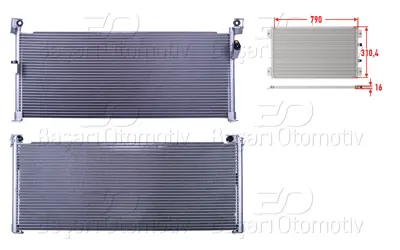 WISCO 88460-42020 Klima Radyatoru 790x310,4x16 88460-42020