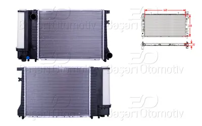 WISCO 1719302 Su Radyatoru Brazing Mt 440x328x32 1719302 17111723537 53426A 51140N 17111712982 CR495000S 1712982 350213240000 18342 36000111