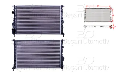 İthal RA287 Su Radyatoru Mekanik Mt 570x349x23 