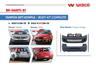 WISCO BK-G6GTI-S1 Tampon Seti Komple (On-Arka-Yan) BK-G6GTI-S1