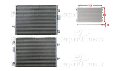 WISCO 7700436062 Klima Radyatoru 545x380x16 7700436062 920211 8093038 182021N 925595 52939203 53546 55306948 60435315 KDRT315