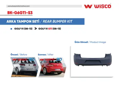 WISCO BK-G6GTI-S3 Tampon Seti Arka BK-G6GTI-S3