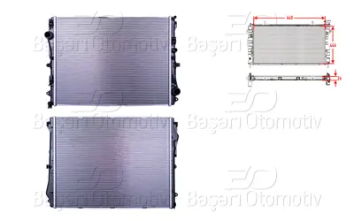 WISCO 995003303 Su Radyatoru Brazing Mt 640x446x26 120116N 995003303 995007100 M0171230 627023 8MK376924071 MS2667 A0995007100 A0995003303 30002667