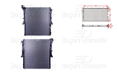 WISCO 1350A809 Su Radyatoru Brazing At 525x643x26 Mm 1350A809 MT2280 606548 6000605264 107830 RA20407 V37600001 80131N 33218506 DCM3885