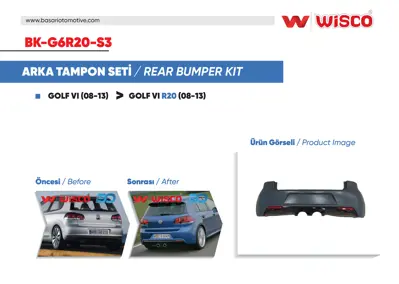 WISCO BK-G6R20-S3 Tampon Seti Arka BK-G6R20-S3