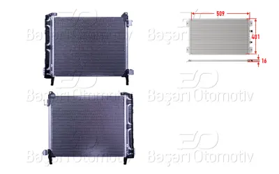 WISCO 92100-1HC1B Klima Radyatoru 509x401x16 92100-1HC1B