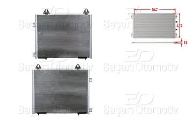 WISCO AWR5796 Klima Radyatoru 547x432x16 AWR5796 94327 8FC351317741 35351 TSP0225222 102773 T898R AU5141 8012006 817067