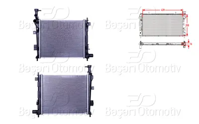 WISCO 25310-1Y000 Su Radyatoru Brazing Mt 420x358x16 Mm 25310-1Y000