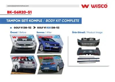 WISCO BK-G6R20-S1 Tampon Seti Komple (On-Arka-Yan) BK-G6R20-S1