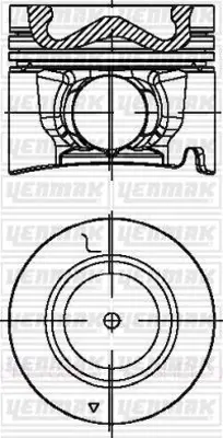 YENMAK 39-04583-050 Pıston+sgm Adet 050 12> D-Max -4jj1- -95.9- Euro 4 Npr -A.G.Z- 