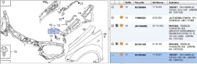 PSA 93189660 Braket 1116021 93189660