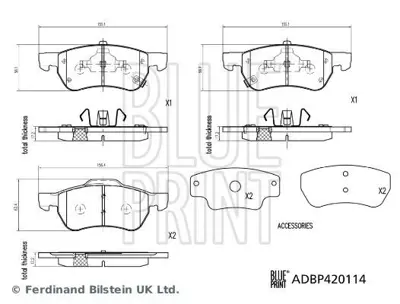 Blue Print ADBP420114 On Fren Diski Mg Hs 1.5 Rx5 Phev 19> 10343249 10088104 FDB4900D 9265D2031 D2031 10197211 4245005040 42498027S 831092 CHA067