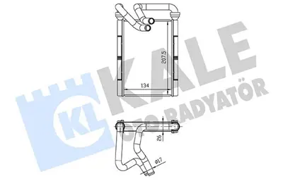MGA 81184 Kalorifer Radyatoru Brazıng Toyota Yarıs 99,05 87107-52010