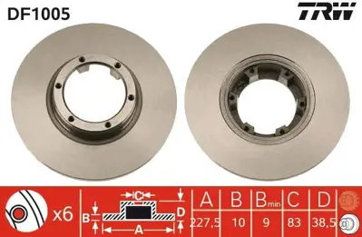 MAGNETI MARELLI 360704028900 Fren Diski Ön R12 Düz 228mm 7701466540