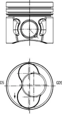 BEHR MAHLE 028PI00113102 Pıston+segman 80.01mm 3.4 Silindir Vw Caddy Iıı 04-10  Golf V 03-09 , Audı A3 03-10  Bls-Bxe 038107065LD 038107065LF 038107065KF001