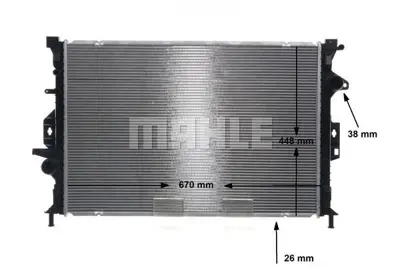 BEHR MAHLE CR 814 000S Motor Su Radyatoru Kuga Iı 2.0 Tdcı 13> 69249 DRM10115 FD2639 FD804R001 M0120710