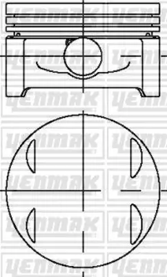 NURAL 8770454STD000G Piston.111 89.90 Mm ( 89 L 19 ) 1110303417 1110309017 A1110303417 A1110309017