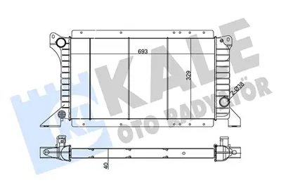 FORD OTOSAN 99VT 8005 AA Radyatör Bakır Turbo 99VT8005AA