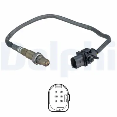 DELPHI ES20553-12B1 Oksıjen Sensoru Alfa Romeo 159, Brera, Gt, Spıder 11,2003 > 55204005 552040050 K0055204005