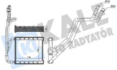 FORD OTOSAN AV11 18B539 CA Kalorıfer Radyatörü AV1118B539CA
