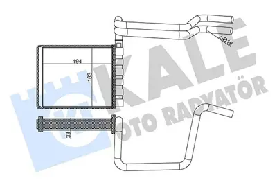 FORD OTOSAN BV6N 18B539 AA Kalorıfer Radyatörü 5166610 BV6N18B539AA 1692083 AV6N18B539CA 1750303 1824911