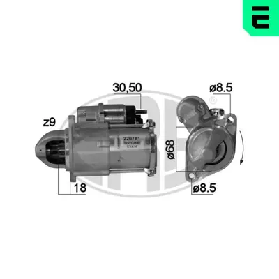 PSA 55580764 Yn Marş Motoru 55580764 1202297 1202501 95520334