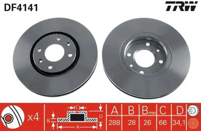 Valeo 186683 On Fren Dısk Aynası Havalı C5 C5 Iı 2,0hdı   2,2hdı   3,0 V6 01> Xantıa Xantıa Iı 3,0 V6   2,0t   1, CIT186683DIF