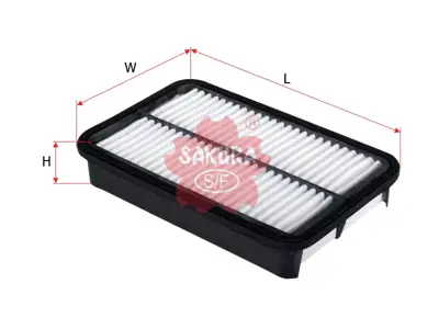 SAKURA A-1216 Hava Filtresi GM CAF100983P, GM 1987429137, GM 1780187401, GM A162, GM 20239, GM 1780187401000, GM BFA2279, GM LX807, GM WG1216813, GM A162J