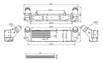 MGA 87157 Turbo Radyatoru N20 - F10 17117618769 818257 7618769 M805066A 376911454 BW4562 30965 6014711 96322 6004562