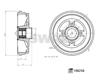 SWAG 33112937 Kampana Arka Rulmanli-Abs Sensor Halkali Symbol Ii Sandero Ii Stepway Ii 432000978R