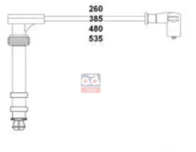 HELLUX HBX-3162 Buji Kablosu Palio-Siena-Marea 1.6 16v 46413088 4168 LS173 LS173190 DKB279 600215 T845B 6580 BW261 ZEF983